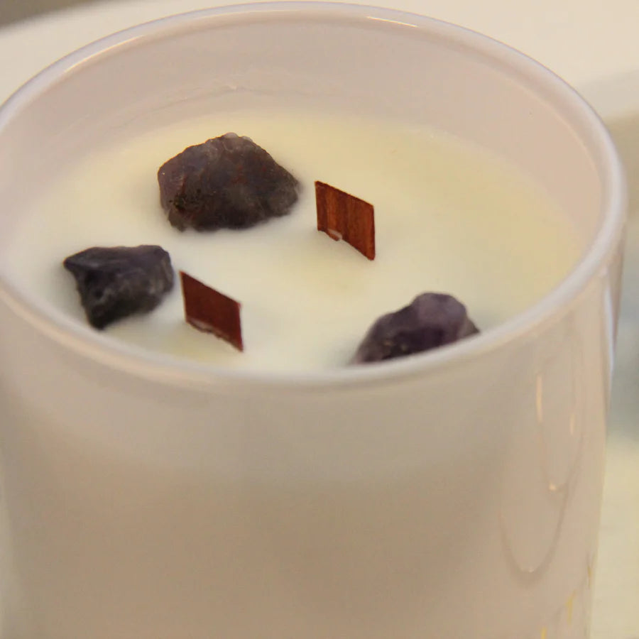De-Stress Amethyst Crystal 300g Candle