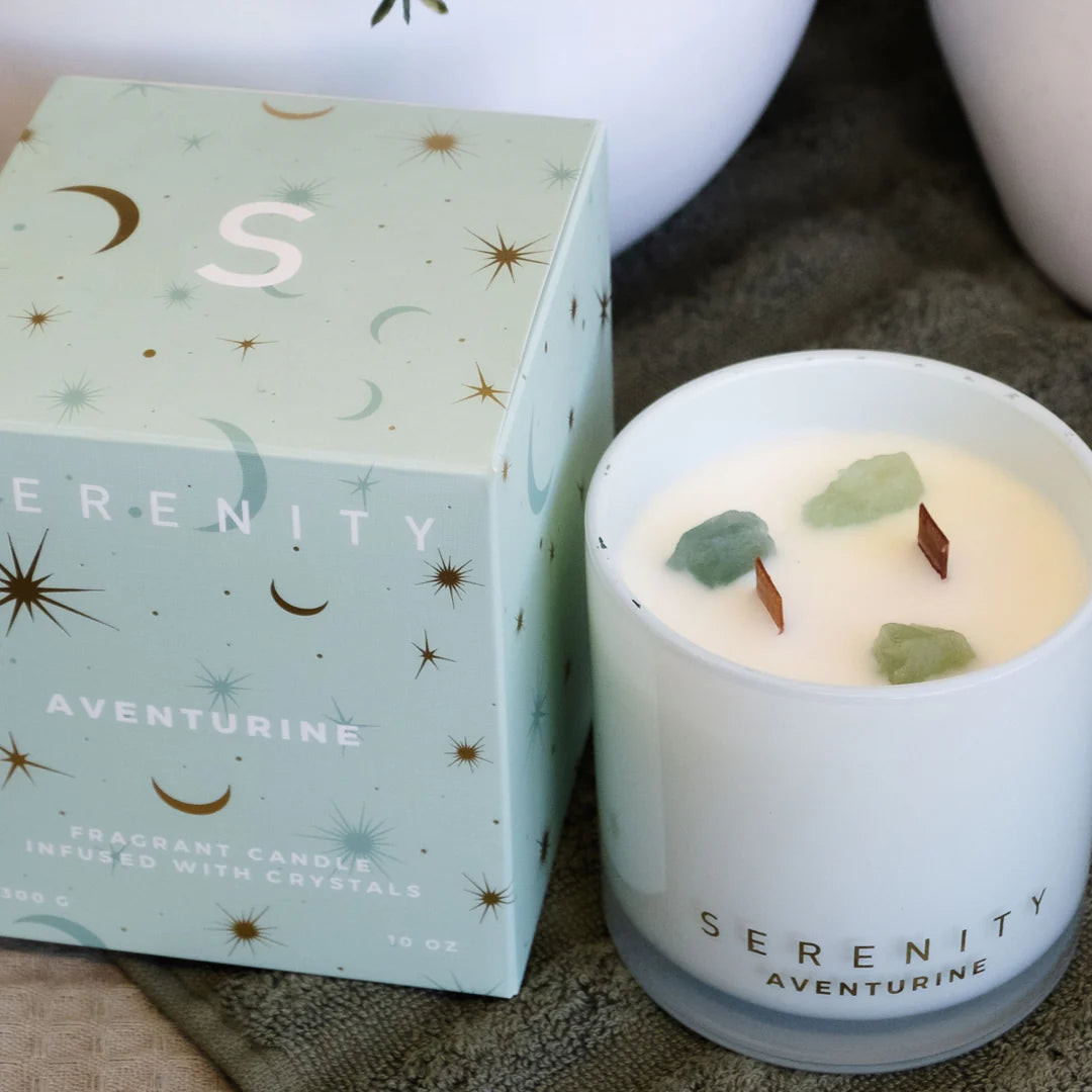Abundance Aventurine Crystal 300g Candle