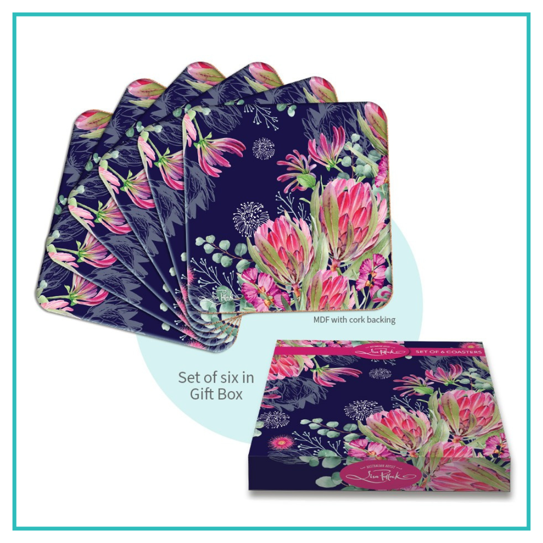 Coaster Set Blush Beauty