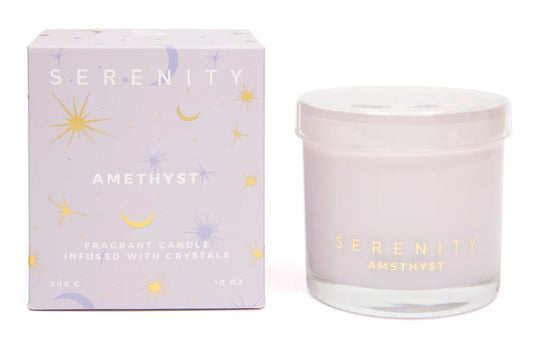 De-Stress Amethyst Crystal 300g Candle
