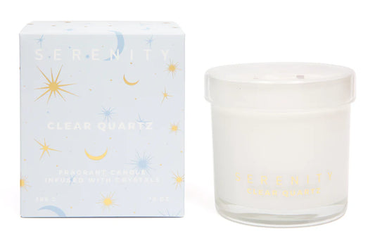 Healing Clear Quartz Crystal 300g Candle