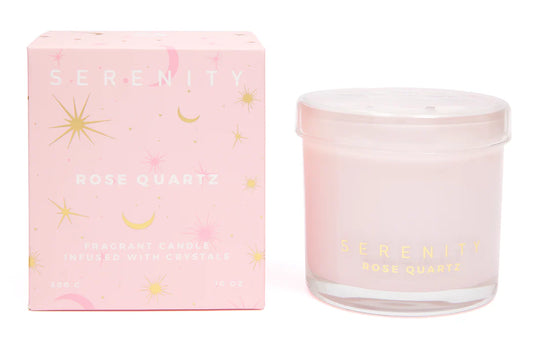 Love Rose Quartz Crystal 300g Candle