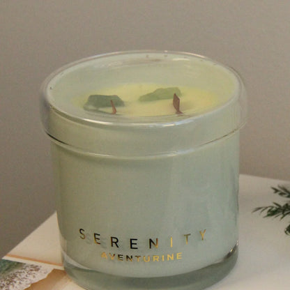 Abundance Aventurine Crystal 300g Candle